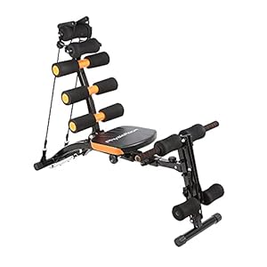 PhysioRoom Twisting Seat Rowing Machine and Full Body Workout Home Gym Equipment, 12 in 1 Exercise Machine – Sit Ups, Push Ups, Biceps, Triceps, Rowing, Twists, Ab Exercises, Back Exercises