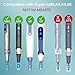 Microneedling Pen Cartridges for Dr Pen M8S, A8, A9, A11, Easy-to-Use 0.25 mm for Home Use (18 Pin, 10PCS)
