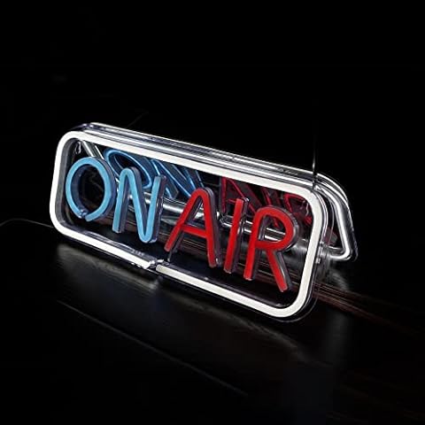 ON AIR Neon Signs, LED Studio Live Decorative Lights, Streaming Recording Sign, USB Connected, for Streamers Influencers Gamers Room Bar Club Home Party Decoration Cover