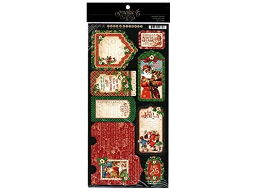 Graphic 45 St Nicholas Die-Cut Cardstock Tags & Pockets