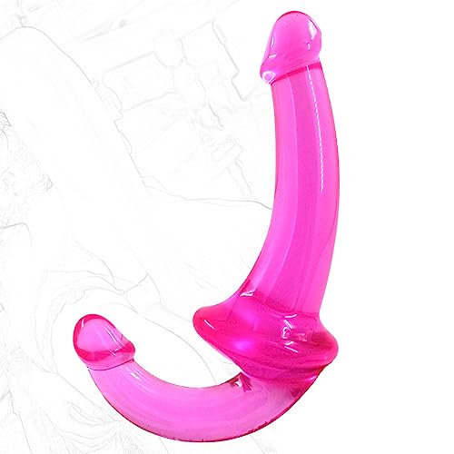 Double pénis plug anal sans bretelles avec stimulation g-spot intense