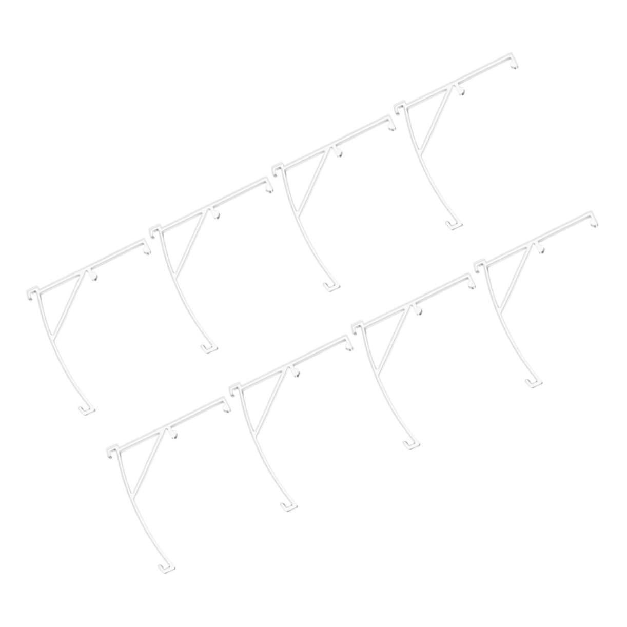 QUMIIRITY 8pcs Vertical Curtain Clips Pom Blind Accessories Easy to Use Retainer Holders for Valance Compact for Home and Office Classic Design for Seamless Look