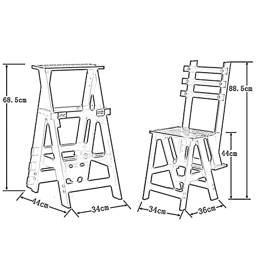 Tabourets d'échelle pliants antidérapants pour un accès sécurisé - 8