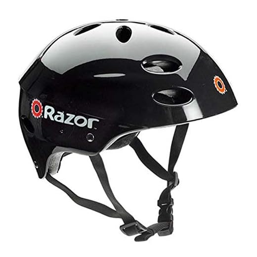 Razor V17 Youth Skateboard Scooter Bike Sport Helmet, Glossy Black (2 Pack)
