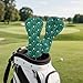 ELEQIN Hybrid Fairway 3/5 Woods Driver Headcovers Green Leather Golf Club Head Covers for Outdoors Sports Golf Accessories Gift for Women Men Golfers Waterproof Surface Soft Lining