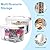 SIBAO Stackable Plastic Storage Bins with Lids and Handle,8 Packs 5.5 Quart Clear Buckle-Up Storage Box , Organizer Bins for Classroom,Home,Pantry, Office