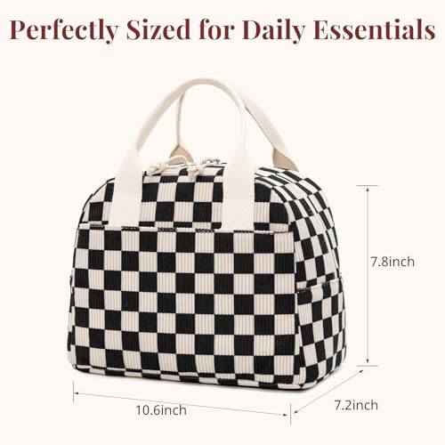 Image of LOVELYWIND Lunch Box for Women Cute Lunch Bags for Women Lunch Tote Bags Reusable Insulated Lunch Box Large Capacity Reusable Insulated Cooler for Work or Travel Gifts or Beach