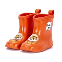 ENEN Rain Boots for Kids Girls and Boy, Rain Boots Toddler 1-9yrs Unisex Children Wellies Waterproof Non-Slip Rubber Gripped Sole for Spring Summer, School, Outdoors (TR54 Tiger,14)