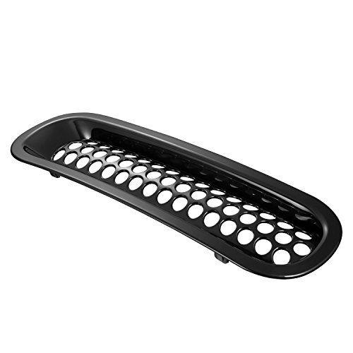 Hooke Road Black Jk Grill Inserts Front Grille Mesh Cover Guard For Jeep Jk Wrangler 2007-2015 #TOP6
