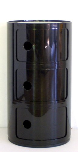 カルテル kartell COMPONIBILI コンポニビリ 3段　ブラック Kartell Componibili/カルテル コンポニビリ マットタイプ 通販 - ディノス