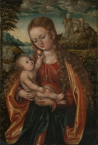 La Naissance de Jean le Baptiste Peinture Cranach Toile Impression Haute Définition