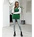 Mansy Women's Casual Long Sleeve Crew Neck Cute Animal Leopard Print Knitted Pullover Sweater Tops