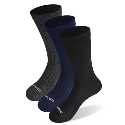 Image of Unisex Pure Cotton Combed Regular Fit Ribbed Crew Socks | Soft Breathable Socks for Men and Women | Ideal for Office Wear, Casual Outfits & Daily Use