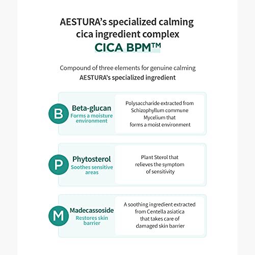 Aestura A-Cica 365 Calmimg Cream, 48 Hour Hydration, Face Moisturizer For Dry And Sensitive Skin, Centella Asiatica Cream For Redness Relief, 2.03 Fl Oz (60 Ml) #TOP4