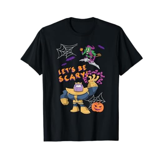 Marvel Studios Thanos Green Goblin Halloween Pumpkin Webs Camiseta