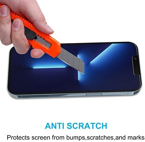 Didisky Tempered Glass Screen Protector Compatible with iPhone 13 Pro Max 6.7 - Inch/iPhone 14 Plus, [2 Pack] With Easy to Installation Tool,Soft Touch,Transparent