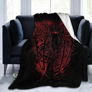 Spider Blanket Soft Flannel Throw Blankets Lightweight All Seasons Sofa Blankets Decor Gift 50″x40″