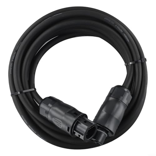 Cable de conexión de alimentación de CA de 5 metros con BC01 hembra a enchufe, H07RN-F 3 x 1,5 mm², cable de goma, 3 núcleos para inversores, instalación solar de balcón y techo, 2-10 m de longitud