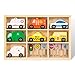 WoodenEdu Wooden Train Car Sets for Toddlers, Train Toy Magnetic Sets Fits Brio, Thomas, Melissa and Doug, Kids for Boys Girls 3 4 5 Years Old