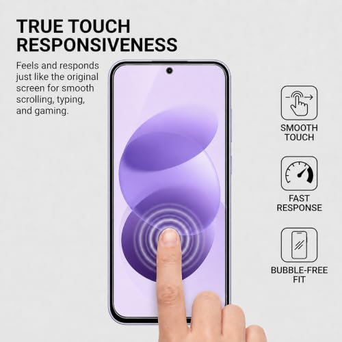 Image of Tempered Glass for Redmi Note 17 (6.99 Inch)| 9H Hardness Screen Protector | HD Clear | Anti-Scratch | Smooth Touch | Bubble Free Installation |