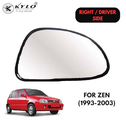 Image of KyloXtreme Zen Old (1993-2003) Driver Side (Right Side) Car Side Mirror Glass /Tukdi /Sub Mirror Plate