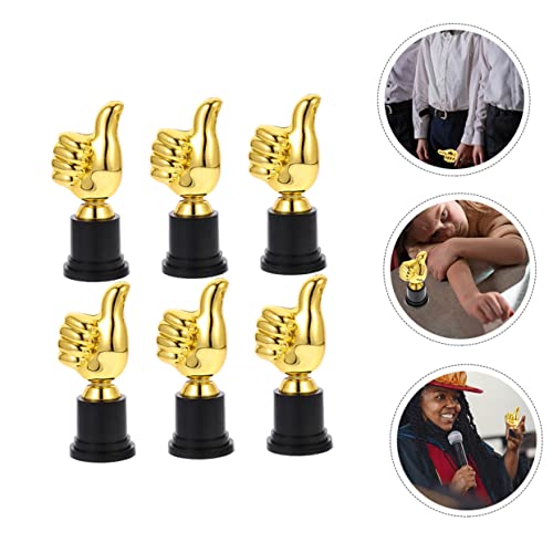 Sosoport 6Pcs Crianças Incríveis Troféus Decoração Infantil Mini Troféus Troféus De Futebol Eventos