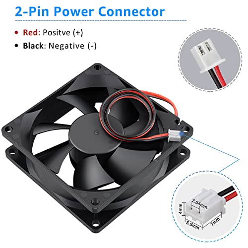 Gdstime 80Mm X 80Mm X 25Mm Dc 24V Dual Ball Bearings Brushless Cooling Cooler Case Fan #TOP4