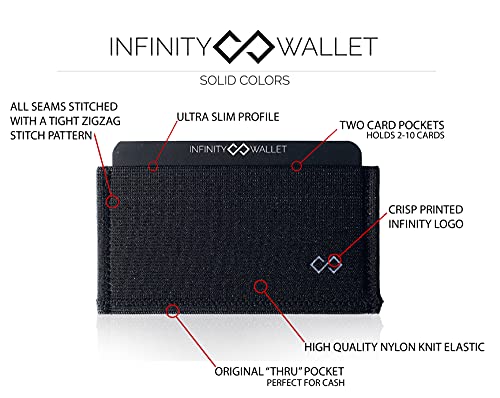 Infinity Wallet - Minimalist Wallet For Men And Women (Solid Silver) #TOP2
