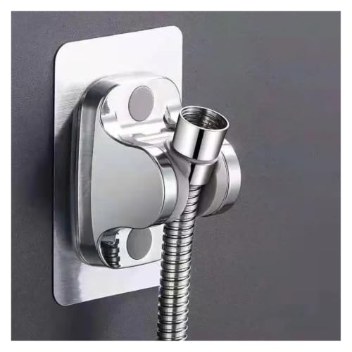 Support de pomme de douche chromé ajustable fixation murale forte étanchéité