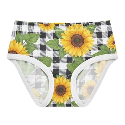 Sunflower Girls Briefs, Toddler Panties, Cotton Underwear Girls, 2–8 Years