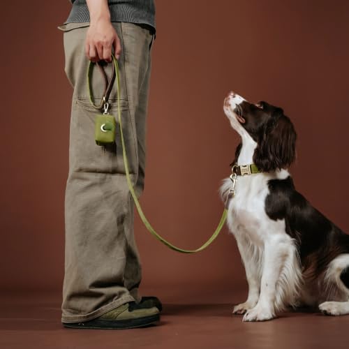 Image of Personalized Dog Collars, Quick Release Buckle, Olive Green,L