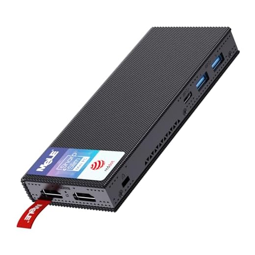 MeLE PCG02 Pro Mini PC Stick Celeron N5105 8GB 128GB Petit Ordinateur de Bureau sans Ventilateur avec Gigabit Ethernet 2.4G/5G, BT5.1, Dual 4K HDMI, VESA pour Bureau/Étude/Maison