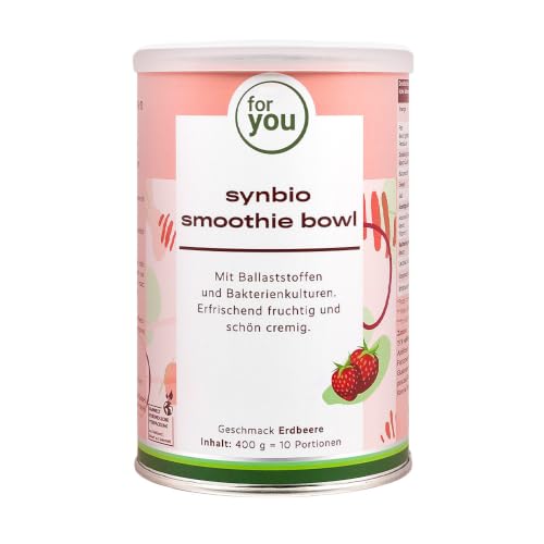 for you Synbio Smoothie Bowl Erdbeere, 400 g – 29% Ballaststoffe