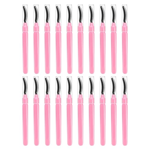 VICASKY 20 Unidades Cepillo de Silicona para Pestañas y Cejas Diseño Flexible, Tamaño de Viaje, Adecuado para Cuidado Personal y Maquillaje en Casa