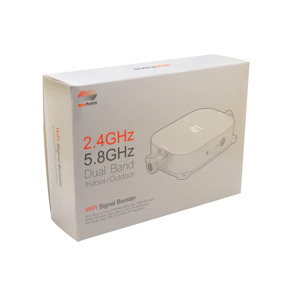 4000mW 36dBm 2.4 & 5.8G IEEE 802.11/a/n/b/g Dual Band UAV WiFi Amplificateur de Signal sans Fil pour Maison, Bureau, UAV, caméras IP, équipement RC