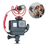 【Fácil de instalar Case Estuche liviano para GoPro HERO 7 6 5. Portátil para sacar, se puede montar en bicicletas, handrack, casco, cinturón de pecho, etc.