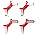 Saipe 4Pcs 90 Degree Right Angle Clamp Aluminium Alloy Corner Clamps Adjustable Square Clamp DIY Woodworking Hand Tools for Picture Frames, Glass Holder, Fish Tanks, Cabinets