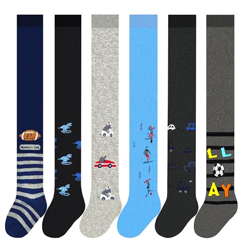 MRCC Pack of 6 Boys Children Knitted Tights Baby Tights Finely Knitted Cotton 12999, 86-92