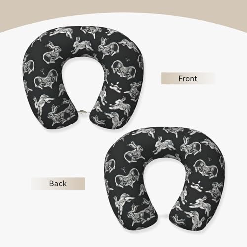 Almohada de poliéster para cuello y hombros negra miniatura 3