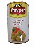 Oliven gefüllt mit Paprikapaste / Aceitunas rellenas de pimiento - 300 gr
