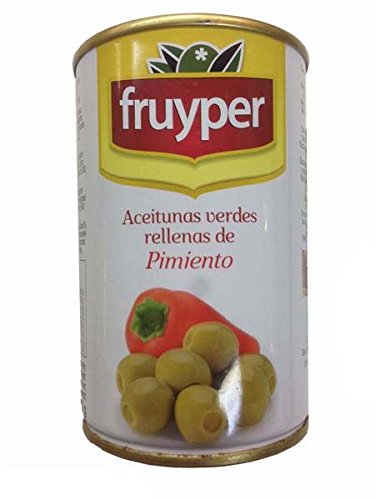 Oliven gefüllt mit Paprikapaste / Aceitunas rellenas de pimiento - 300 gr Cover