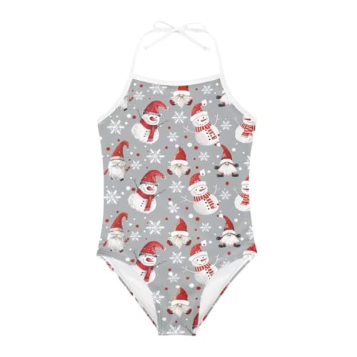 Image of Cute Christmas One-Piece Swimsuits Beach Swimwear Bathing Suit for 3-10 Years Girls