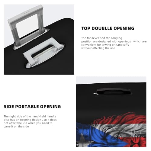 Travel Luggage Cover Puerto Rico Flag Fashion Washable Baggage Suitcase Protector Fit For 18-32 Inch Luggage-1074