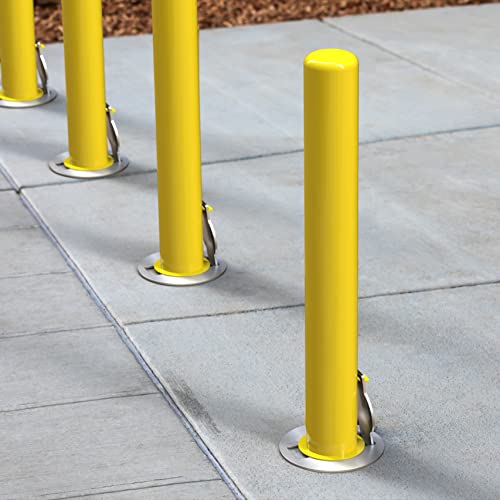 Trafford Industrial Removable Bollard with Embedment Sleeve (6"x36") Secure and Flexible Traffic Control Solution