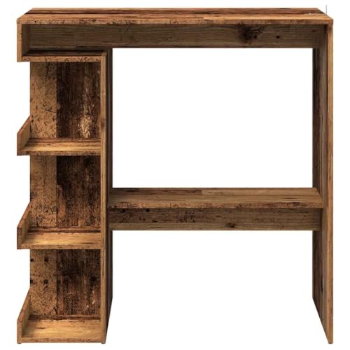 Table haute stable et durable en bois vieilli contre le désordre