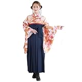 [KYOETSU] [キョウエツ] 袴 セット 卒業式 大学生 レディース 華やかB (17.春桜蝶舞, 袴 L)