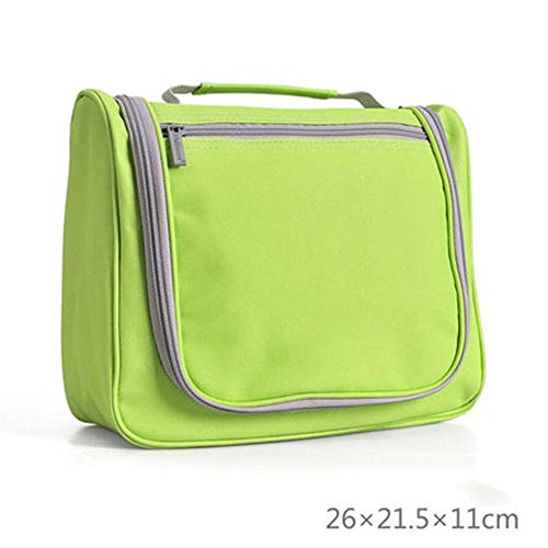 Preisvergleich Produktbild BaoYPP Kulturbeutel Spielraum-Wäsche-Beutel-bewegliche beweglichen wasserdicht Kosmetik-Beutel-Speicher-Beutel Female Men Outdoor Travel Business-Anzug (Farbe : Grün, Size : 10.5x26x21.5cm)