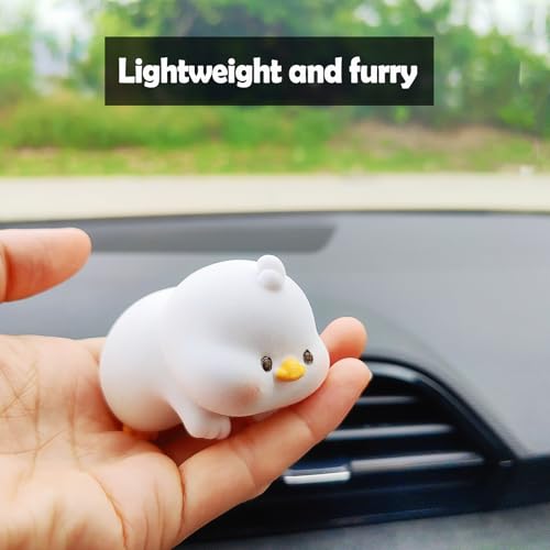 Image of Cute Furry Animal Rear View Mirror Accessories, Car Dashboard Decoration
