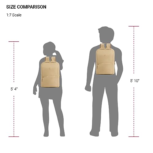 SwissGear Serenity Luxe Women's Laptop Backpack, Laptop Bag Fits Most 13-Inch Laptops, Taupe, 16 Inches - Thumbnail 6