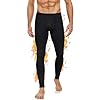 BENNIES Collant Thermique Homme Pantalon Thermique Hiver sous Vetement Legging Polaire Chaud Chauffant Caleçon Long Bas Thermiques Pantalon de Ski Sport Noir L